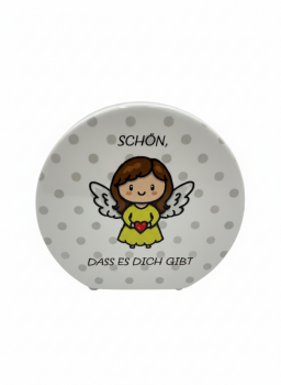 Schutzengel Spardose "Schön, dass es dich gibt", Keramik